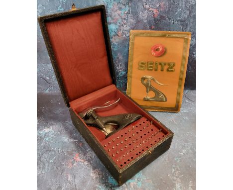 Horology - Watch Maker's Tools - Pierre Seitz pusher press with a 1940's publication (2) 