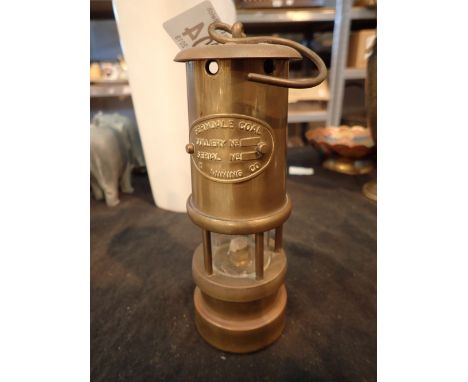 Small brass miners lamp 