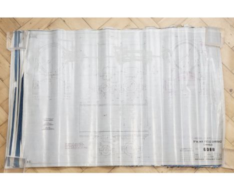 [ Artillery, US, Driggs-Schroeder, circa late 19th / early 20th Century] A group of blue prints and technical drawings pertai
