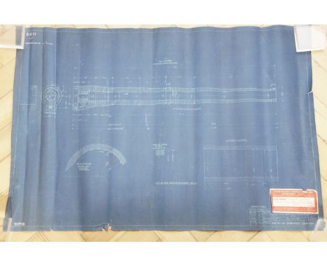 [ Artillery, US, Driggs-Schroeder, circa late 19th / early 20th Century] A group of blue prints and technical drawings pertai