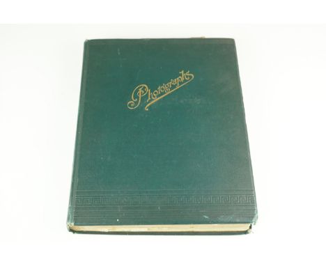 An early 20th Century "The Camera Club Interchangeable Photo Scrap Album" containing a diverse period collection of 6" x 4" p