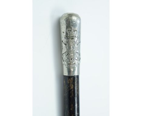 A Border Regiment swagger stick, circa 1953-59, 44 cm