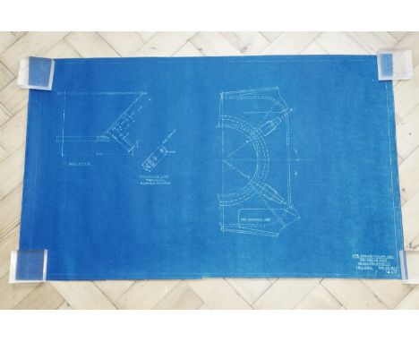 [ Artillery, US, Driggs-Schroeder, circa late 19th / early 20th Century] A group of blue prints and technical drawings pertai