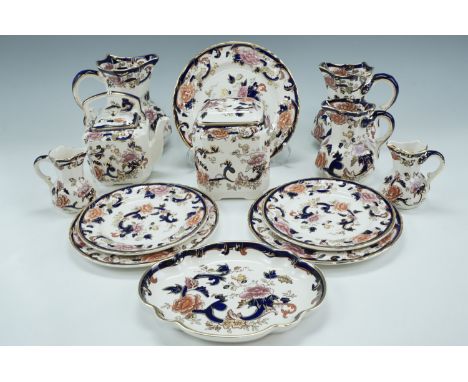 A quantity of Mason's "Mandalay", including five graduating jugs, a teapot, tea caddy etc