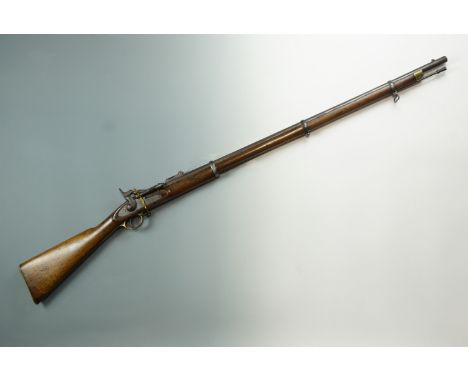 An Ordnance Mk II** Snider-Enfield three-band rifle, the lock marked Enfield 1860