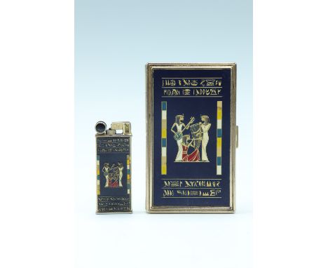 An Orlik "Cleo" lighter and cigarette case