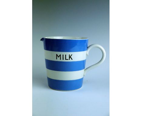 A T G Green "Cornish Kitchen Ware" quart milk jug, 15 cm