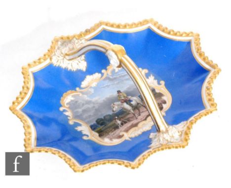 A 19th Century Flight Barr and Barr, Royal Porcelain Works, Worcester twelve sided basket titled to the base 'The Tempting Pr