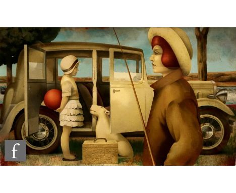 FABIO HURTADO (CONTEMPORARY) - 'Travels with my Aunt', serigraph, signed and numbered 25/45, artist's proof, framed, 39cm x 6