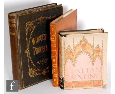 Worcester Porcelain by R L Hobson, published by Bernard Quaritch, London 1910, also a book on John W D William Billingsley an