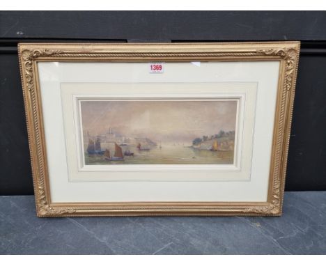Henry R Babb,&nbsp;'The Royal William Yard, Stonehouse, Plymouth', signed, labelled verso, watercolour, 14.5 x 34.5cm.&nbsp;&