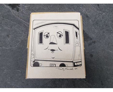 Timothy Marwood,&nbsp;'Annie' from Thomas The Tank Engine, signed and date 1989, inscribed 'Issue 41' verso, 16 x 12.5cm. 