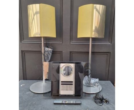 Hi-Fi Equipment:&nbsp;a Bang &amp; Olufsen BeoSound 3200 CD Player; and a pair of BeoLab 4000 yellow speakers, with remote co