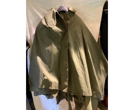 SET OF 5 BRITISH ARMY GROUNDSHEETS/CAPES, EX BBC PRODUCTION