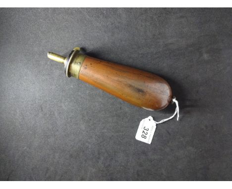 COLTS NAVY GUN POWDER FLASK, MARKED JAMES DIXON AND SONS, SHEFFIELD