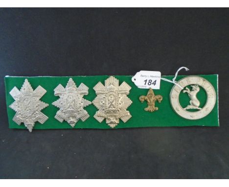 MILITARY CAP BADGES INCL 9TH GLASGOW HIGHLANDERS HIGHLAND LIGHT INFANTRY (LUGS), GLASGOW HIGHLANDERS (LUGS), GLASGOW HIGHLAND