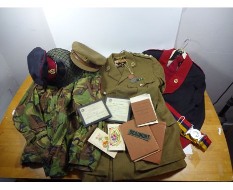 LARGE GROUPING TO CAPTAIN GERALD BEAUMONT RAMC, INCLUDING 2 X FIELD MESSAGE BOOKS, 2 X ST JOHNS AMBULANCE CERTIFICATES DATED 