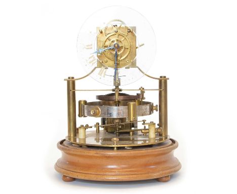 Electric Clock by The Reason MFG Co. Ltd., Brighton, patented by John Murday, 1908, 8-day verge double fuse movement, nickel 