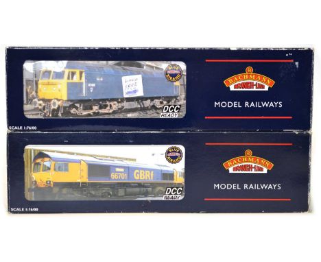 Bachmann 32-727 OO gauge, 1:76/00 scale, DCC ready Class 66 diesel locomotive, Op.No.66701 'Whitemoor' in GBRF livery, boxed 