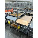 (2) Uline Steel Carts, 48" X 24" ($10 Loading fee will be added to buyer's invoice)
