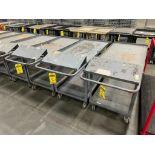 (3) Uline Steel Carts, 48" X 24" ($10 Loading fee will be added to buyer's invoice)