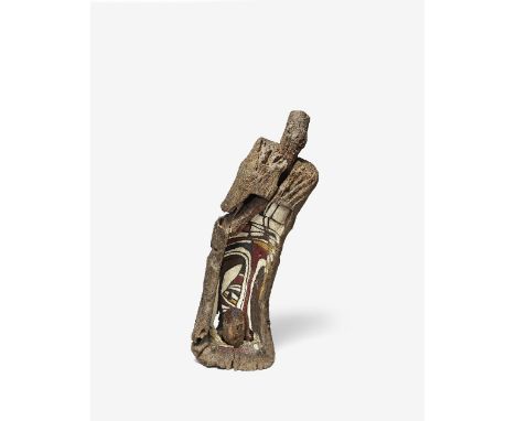 El Anatsui (Ghanaian, born 1944)'Talakawa' signed and dated 'EL/ 91' (lower right)carved and painted wood120 x 50 x 40cm (47 