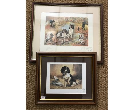 Gillian Harris (Contemporary) A signed hunting print, together with one other print