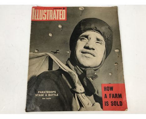 A 1941 issue of the British Army journal Parade, the cover depicting a British paratrooper