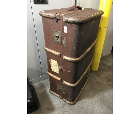 A vintage cabin trunk
