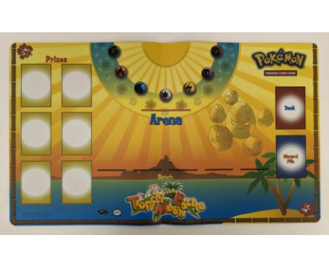 This lot features the exceptionally rare playmat from the 2000 Tropical Mega Battle, The tropical Mega battle was the prototy