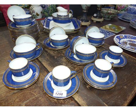 A 20th century Wedgwood part tea and coffee set comprising 45 pieces to include three serving dishes, milk jug and sugar basi