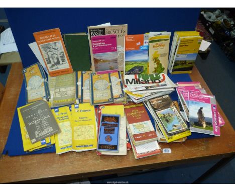 A large quantity of mostly European maps including Ordnance Survey, Michelin maps, etc.