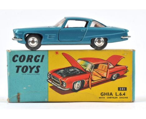 Corgi Toys - Ghia L.6.4 241 Die-Cast scale model, boxed. Charity lot: This lot is being sold on behalf of Oxfam - the proceed