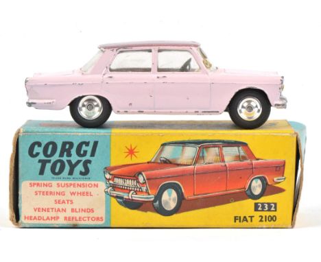 Corgi Toys - Fiat 2100 232 Die-Cast scale model, boxed. Charity lot: This lot is being sold on behalf of Oxfam - the proceeds