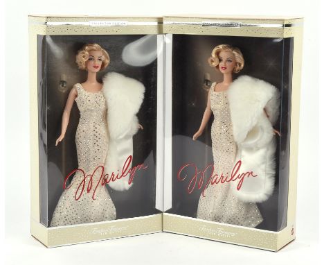 Two Marylin Barbie Dolls. Both boxed. Collectors editions from the Timeless Treasures Collection from Mattel. Provenance: con