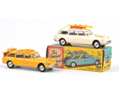 Corgi Toys - Lotus - Citroen Safari Olympic Winter Sports 475 Die-Cast scale model, boxed and another Citroen Safari unboxed 