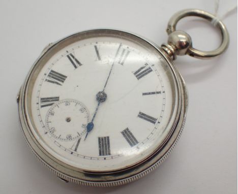 Fine silver cased key wind open face pocket watches ( see condition report )  CONDITION REPORT: Not working, no key, missing 