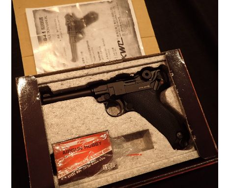 Boxed PO8 model BB gun  CONDITION REPORT: Mainly metal no plastic main parts