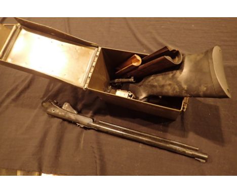Ammunition box containing mixed gun parts  CONDITION REPORT: Not FAC parts