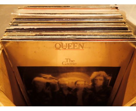 Approximately forty 1970s Rock LPs including Queen Fleetwood Mac Free Bob Dylan Leonard Cohen Alice Cooper and Rory Gallagher