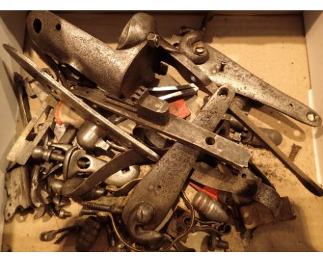 Box of flintlock gun spare parts 