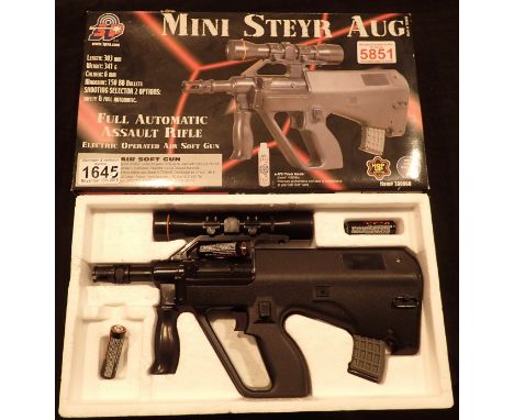 Boxed mini Steyr Aug air pistol BB gun 