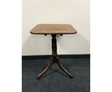 A late 19th century mahogany tripod table 