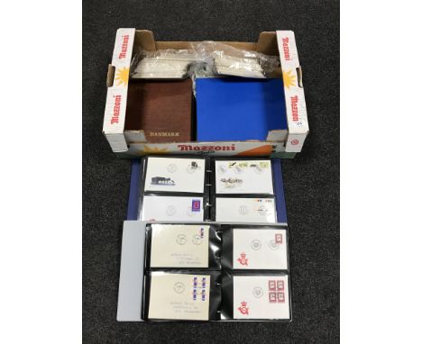 A box of Danish first day covers