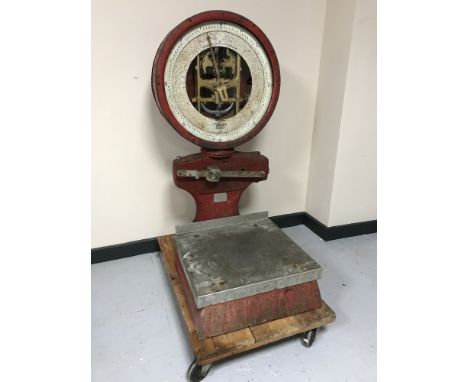 A set of Avery weighing scales 