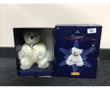 A Steiff Swarovski teddy bear - Alpine white