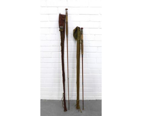 Two vintage fishing rods in bags (2) 