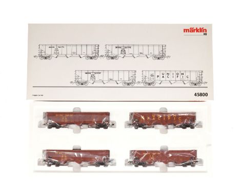 Märklin Hopper-Car-Set 45800, Spur H0, 4-teilig, Alterungsspuren, OK, Z 1-2