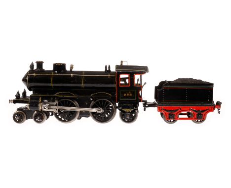 Märklin 2-B-1 Dampflok CED 1021, Spur 1, Uhrwerk intakt, HL, mit Tender, 3 imit. Sitrnlampen, Bremse, v+r, langsam und schnel