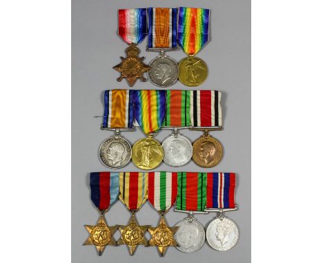 A group of three George V First World War medals to "2nd Lieutenant (Engineer) Ernest John Daubeny, Royal Naval Reserve", com